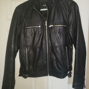 Leather coat